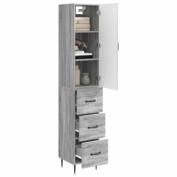 Комплект шкафове 2 pcs Сив Сонома 33 x 34,5 x 90 см