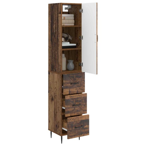 Комплект шкафове 2 pcs Старо дърво 33 x 34,5 x 90 см
