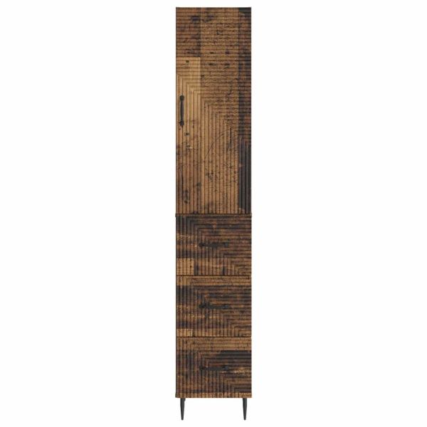 Комплект шкафове 2 pcs Старо дърво 33 x 34,5 x 90 см