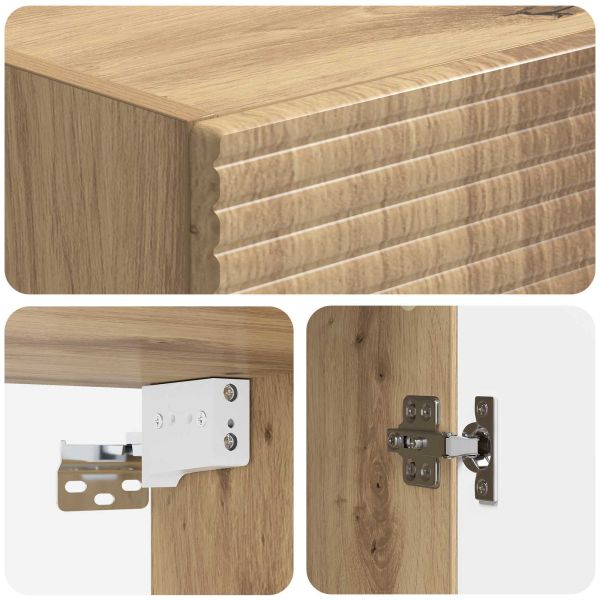 Комплект шкафове 2 pcs Дъб артизан 33 x 34,5 x 90 см