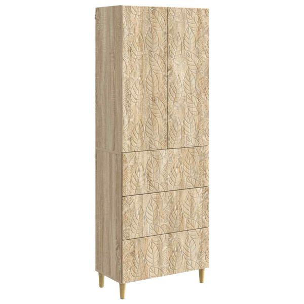 Комплект шкафове 2 pcs Дъб сонома 66 x 34,5 x 90 см