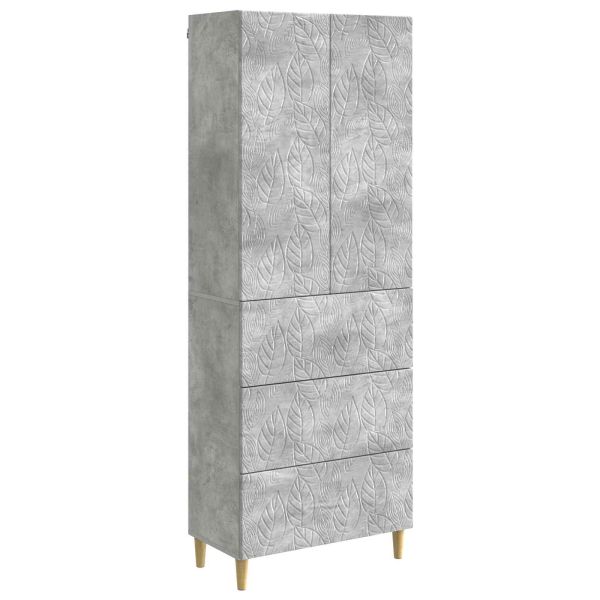 Комплект шкафове 2 pcs Бетонно сиво 66 x 34,5 x 90 см