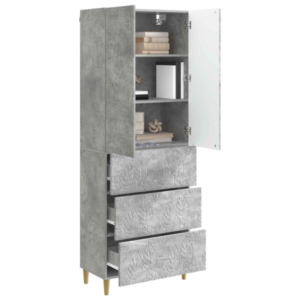 Комплект шкафове 2 pcs Бетонно сиво 66 x 34,5 x 90 см