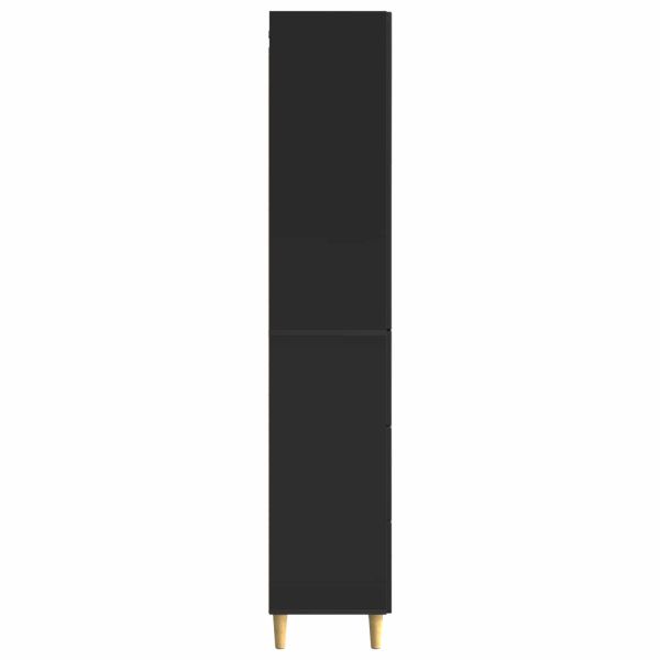 Комплект шкафове 2 pcs Черно 33 x 34,5 x 90 см