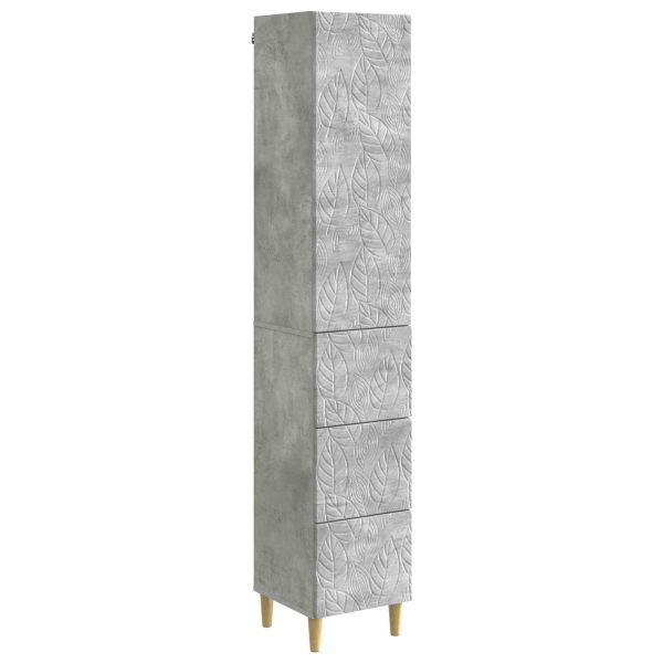 Комплект шкафове 2 pcs Бетонно сиво 33 x 34,5 x 90 см