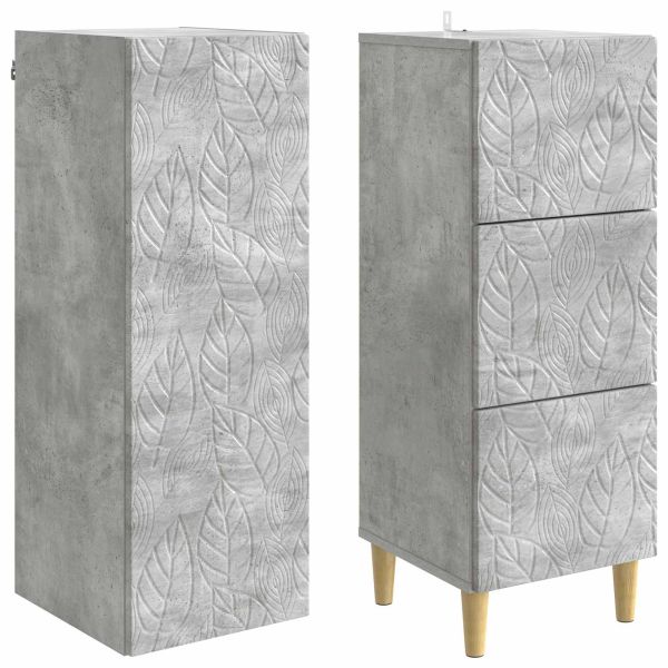 Комплект шкафове 2 pcs Бетонно сиво 33 x 34,5 x 90 см
