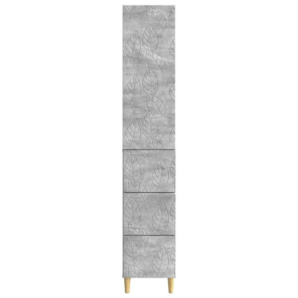 Комплект шкафове 2 pcs Бетонно сиво 33 x 34,5 x 90 см