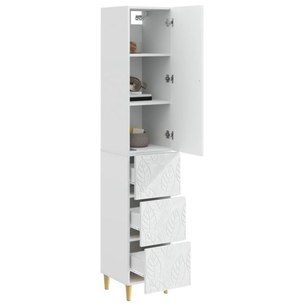 Комплект шкафове 2 pcs Бял гланц 33 x 34,5 x 90 см