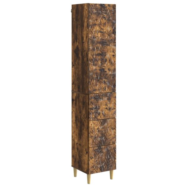 Комплект шкафове 2 pcs Опушен дъб 33 x 34,5 x 90 см