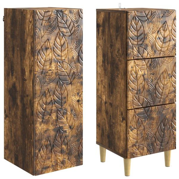 Комплект шкафове 2 pcs Опушен дъб 33 x 34,5 x 90 см