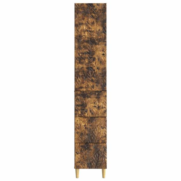 Комплект шкафове 2 pcs Опушен дъб 33 x 34,5 x 90 см