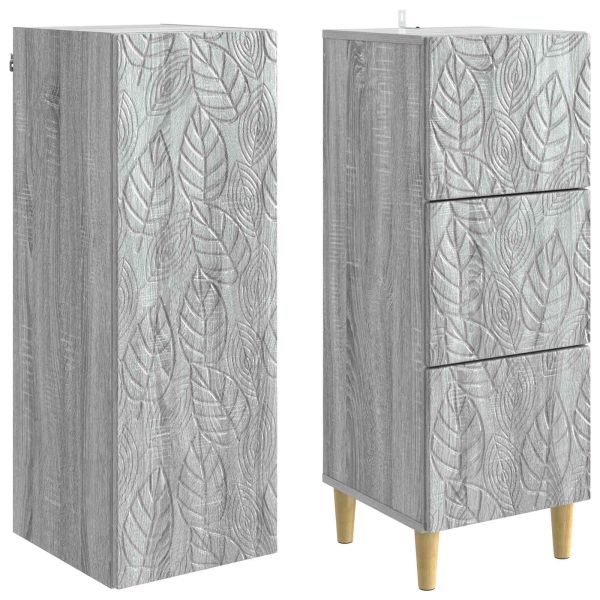 Комплект шкафове 2 pcs Сив Сонома 33 x 34,5 x 90 см