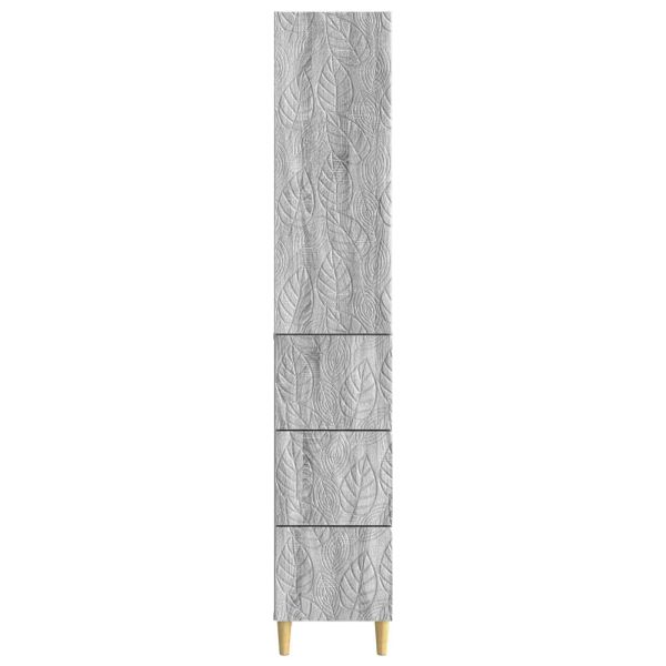 Комплект шкафове 2 pcs Сив Сонома 33 x 34,5 x 90 см