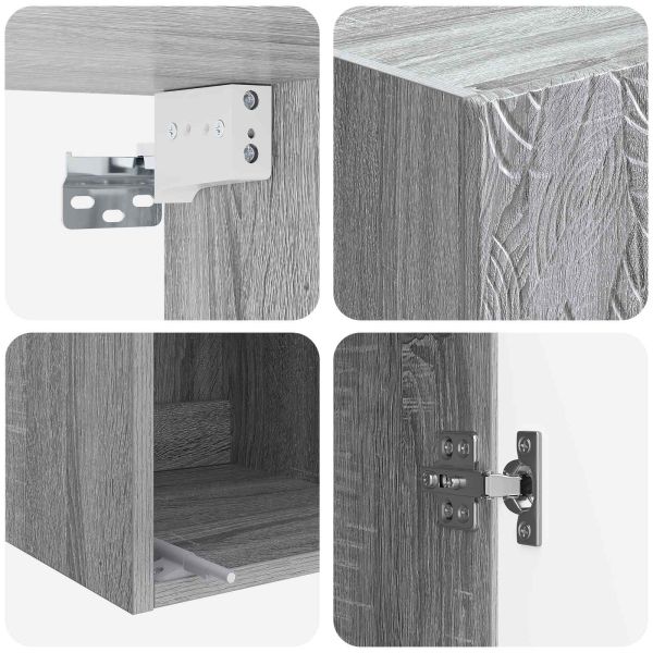 Комплект шкафове 2 pcs Сив Сонома 33 x 34,5 x 90 см