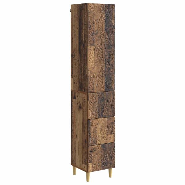 Комплект шкафове 2 pcs Старо дърво 33 x 34,5 x 90 см