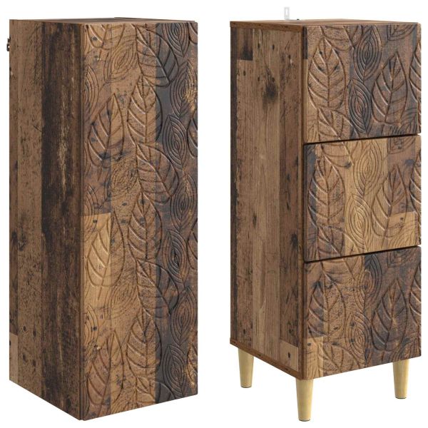 Комплект шкафове 2 pcs Старо дърво 33 x 34,5 x 90 см