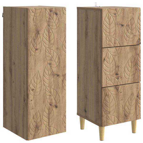 Комплект шкафове 2 pcs Дъб артизан 33 x 34,5 x 90 см