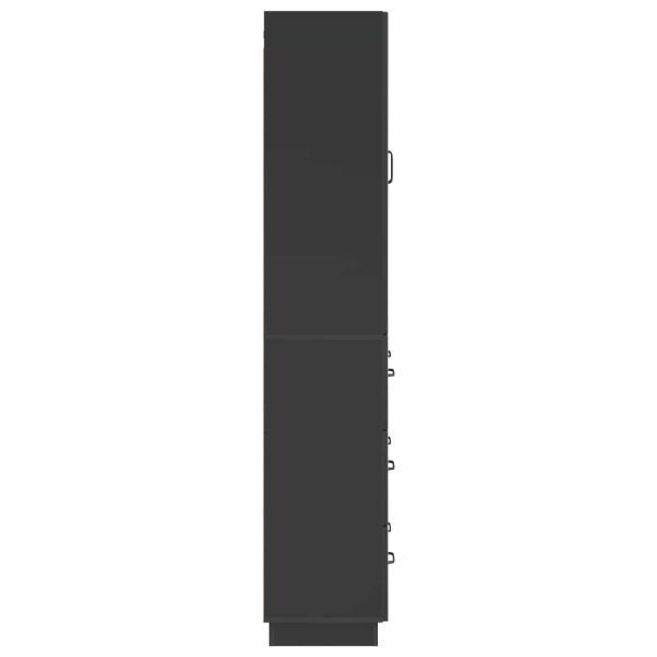 Комплект шкафове 2 pcs Черно 66 x 34,5 x 87 см