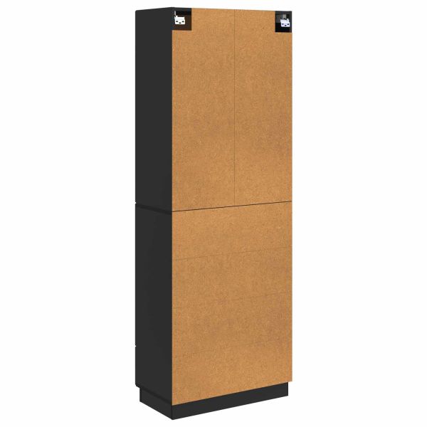 Комплект шкафове 2 pcs Черно 66 x 34,5 x 87 см