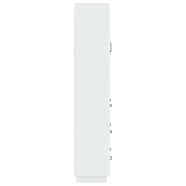 Комплект шкафове 2 pcs Бял гланц 66 x 34,5 x 87 см
