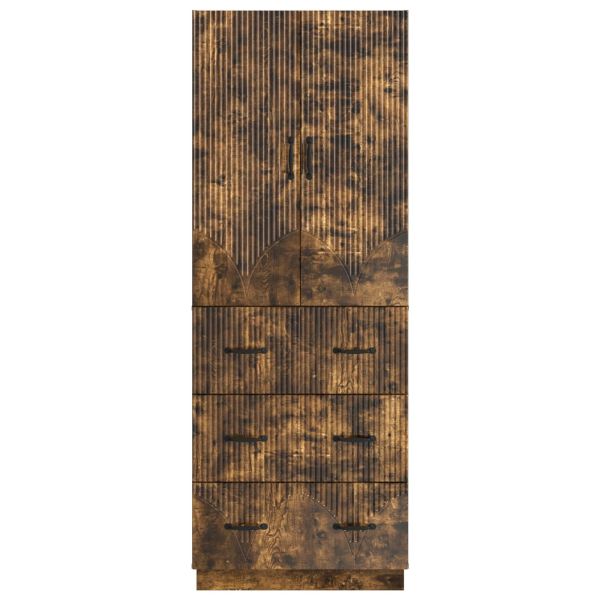 Комплект шкафове 2 pcs Опушен дъб 66 x 34,5 x 87 см