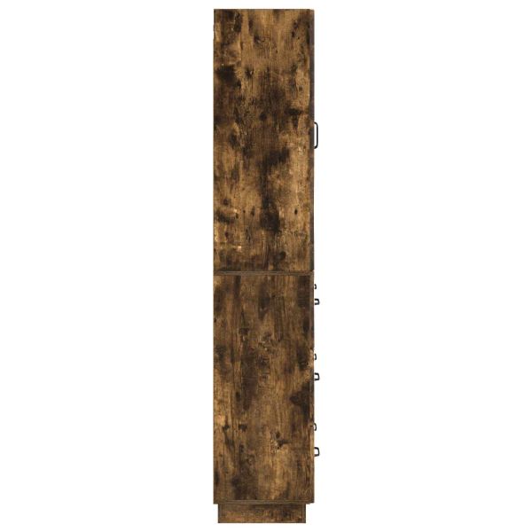 Комплект шкафове 2 pcs Опушен дъб 66 x 34,5 x 87 см