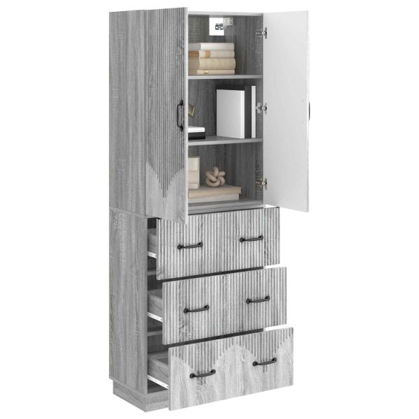 Комплект шкафове 2 pcs Сив Сонома 66 x 34,5 x 87 см