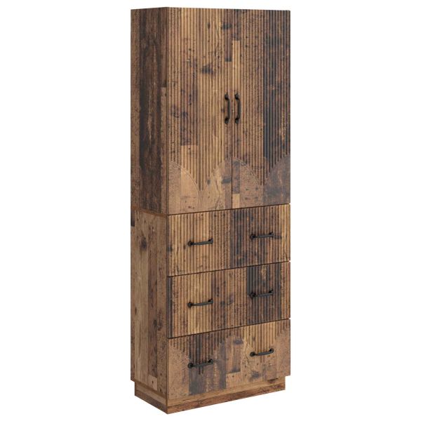 Комплект шкафове 2 pcs Старо дърво 66 x 34,5 x 87 см