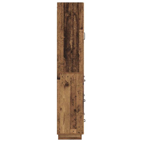 Комплект шкафове 2 pcs Старо дърво 66 x 34,5 x 87 см