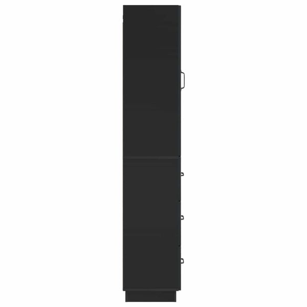 Комплект шкафове 2 pcs Черно 33 x 34,5 x 87 см