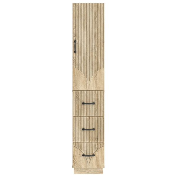 Комплект шкафове 2 pcs Дъб сонома 33 x 34,5 x 87 см