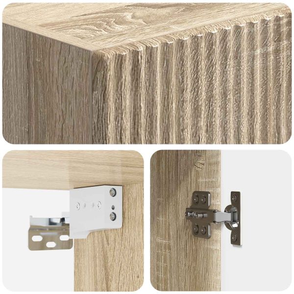 Комплект шкафове 2 pcs Дъб сонома 33 x 34,5 x 87 см