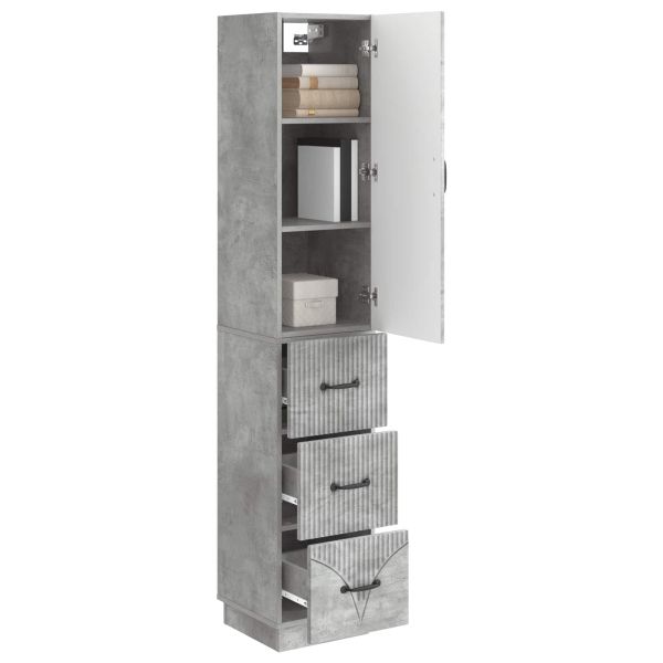 Комплект шкафове 2 pcs Бетонно сиво 33 x 34,5 x 87 см