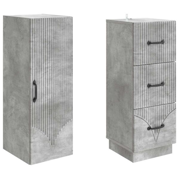 Комплект шкафове 2 pcs Бетонно сиво 33 x 34,5 x 87 см