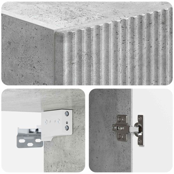 Комплект шкафове 2 pcs Бетонно сиво 33 x 34,5 x 87 см