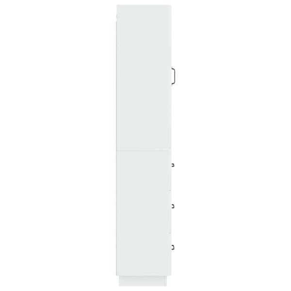 Комплект шкафове 2 pcs Бял гланц 33 x 34,5 x 87 см