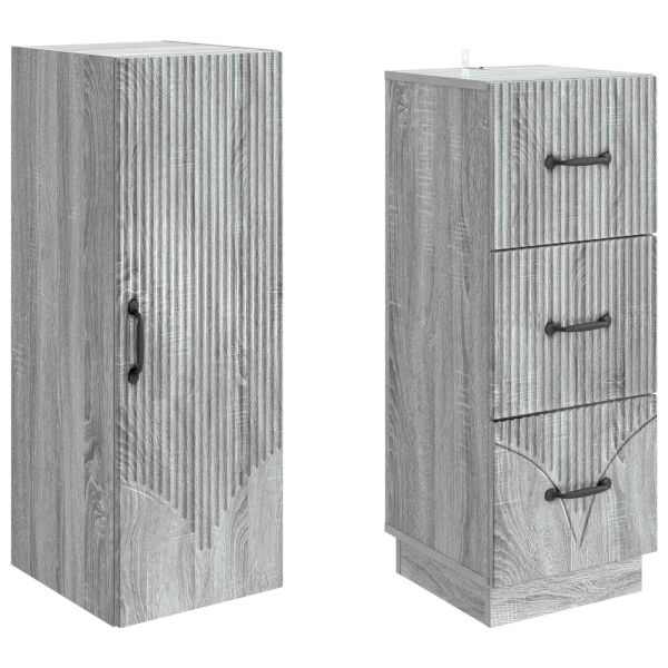 Комплект шкафове 2 pcs Сив Сонома 33 x 34,5 x 87 см