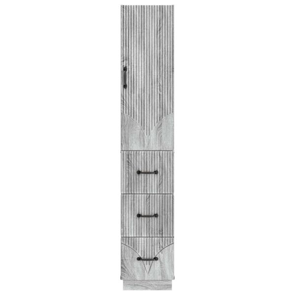 Комплект шкафове 2 pcs Сив Сонома 33 x 34,5 x 87 см
