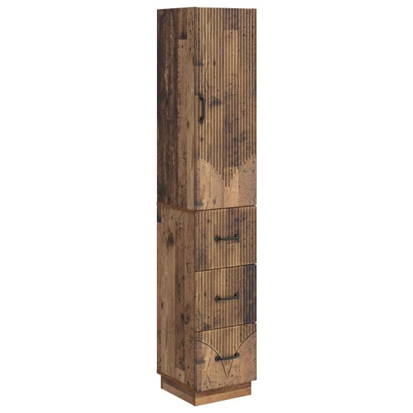 Комплект шкафове 2 pcs Старо дърво 33 x 34,5 x 87 см