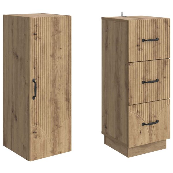 Комплект шкафове 2 pcs Дъб артизан 33 x 34,5 x 87 см