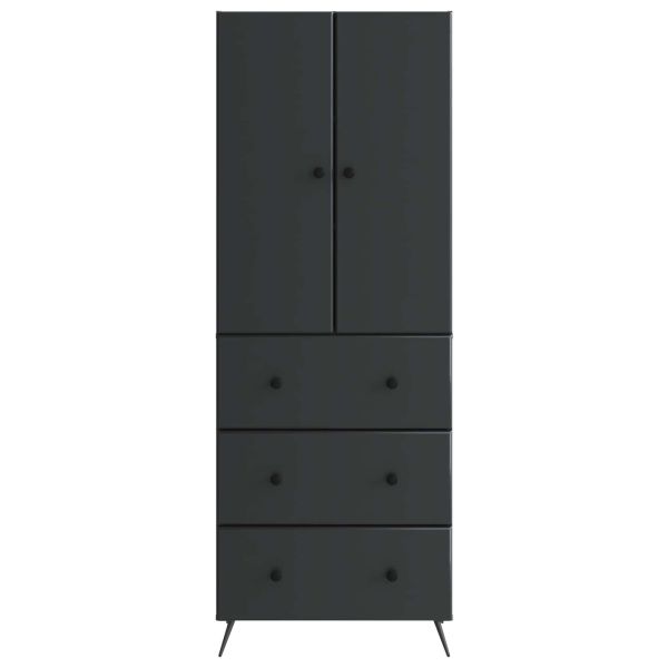Комплект шкафове 2 pcs Черно 66 x 34,5 x 90 см