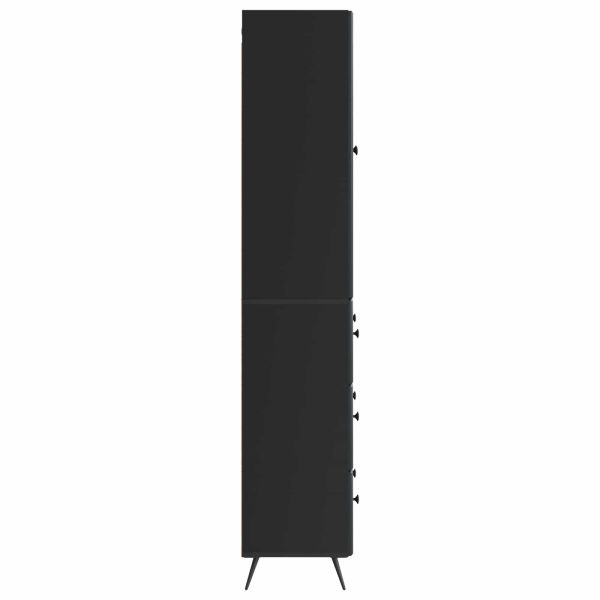 Комплект шкафове 2 pcs Черно 66 x 34,5 x 90 см