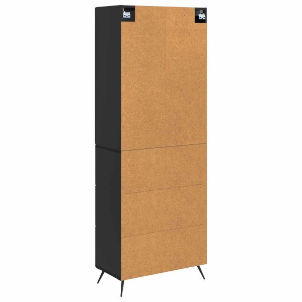 Комплект шкафове 2 pcs Черно 66 x 34,5 x 90 см