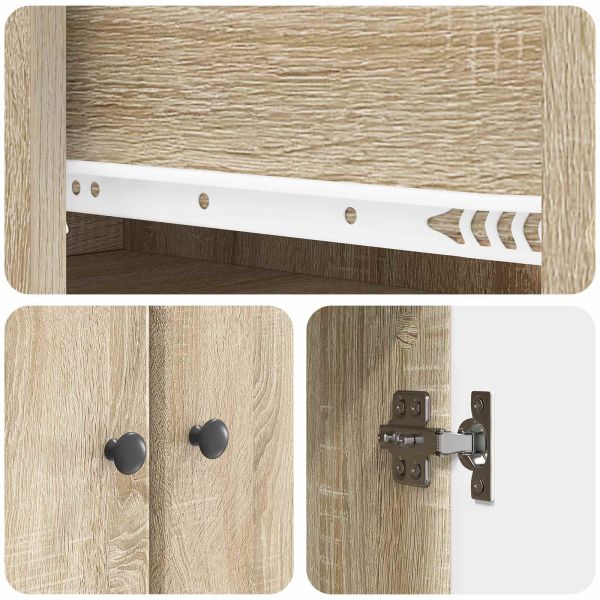 Комплект шкафове 2 pcs Дъб сонома 66 x 34,5 x 90 см