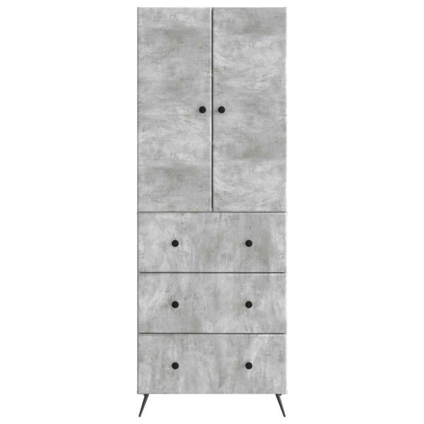 Комплект шкафове 2 pcs Бетонно сиво 66 x 34,5 x 90 см