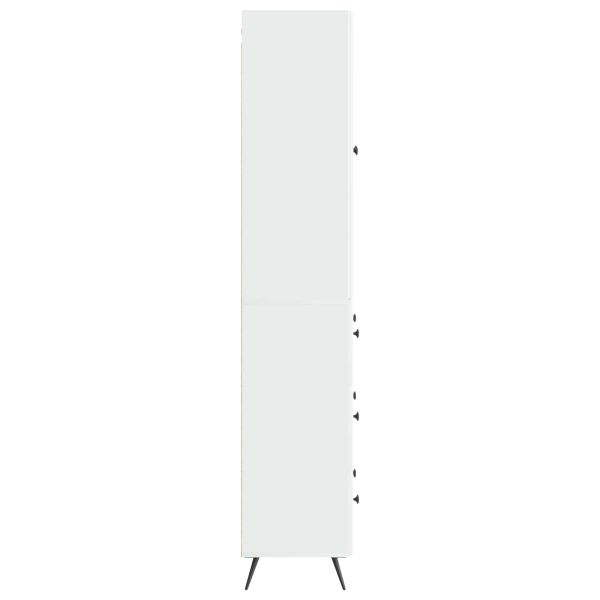 Комплект шкафове 2 pcs Бял гланц 66 x 34,5 x 90 см