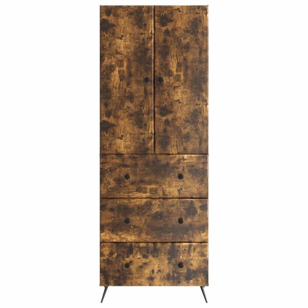 Комплект шкафове 2 pcs Опушен дъб 66 x 34,5 x 90 см