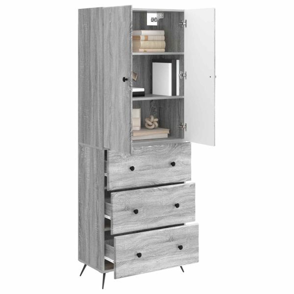 Комплект шкафове 2 pcs Сив Сонома 66 x 34,5 x 90 см