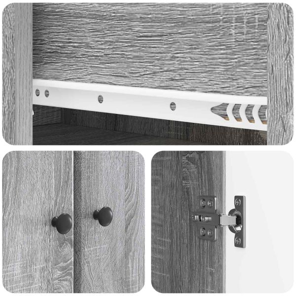 Комплект шкафове 2 pcs Сив Сонома 66 x 34,5 x 90 см