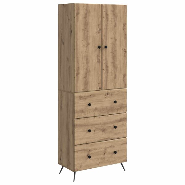 Комплект шкафове 2 pcs Дъб артизан 66 x 34,5 x 90 см